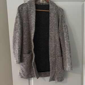 Marine Layer Black and White Cardigan